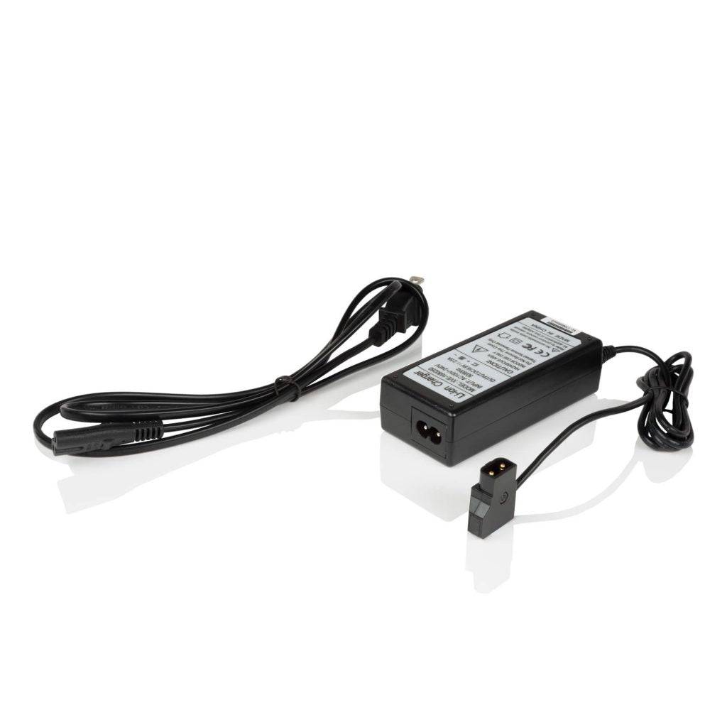 One FULL PLAY14.8 V 98 WH rechargeable lithium-ion gold-mount battery with FULL PLAY portable d-tap travel battery charger 09_SHAPE_Full_Play_Rechargeable_Battery_98_Wh_Gold_Mount_with_SHAPE_Full_Play_Portable_D-Tap_Battery_Charger