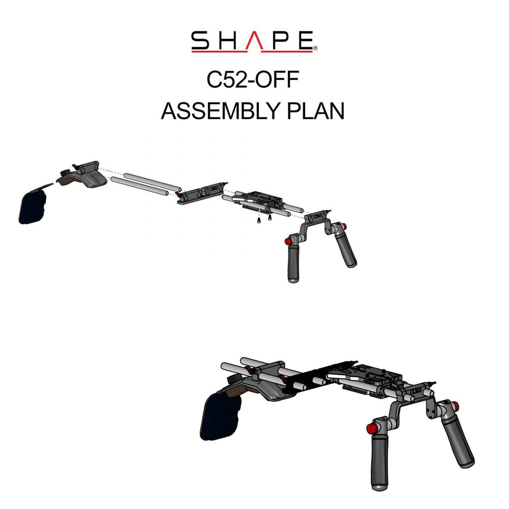 Canon C500 Mark II, C300 Mark III offset rig 10_SHAPE_Canon_C500_MKII_C300_MKIII_Offset_Shoulder_Mount_Rig
