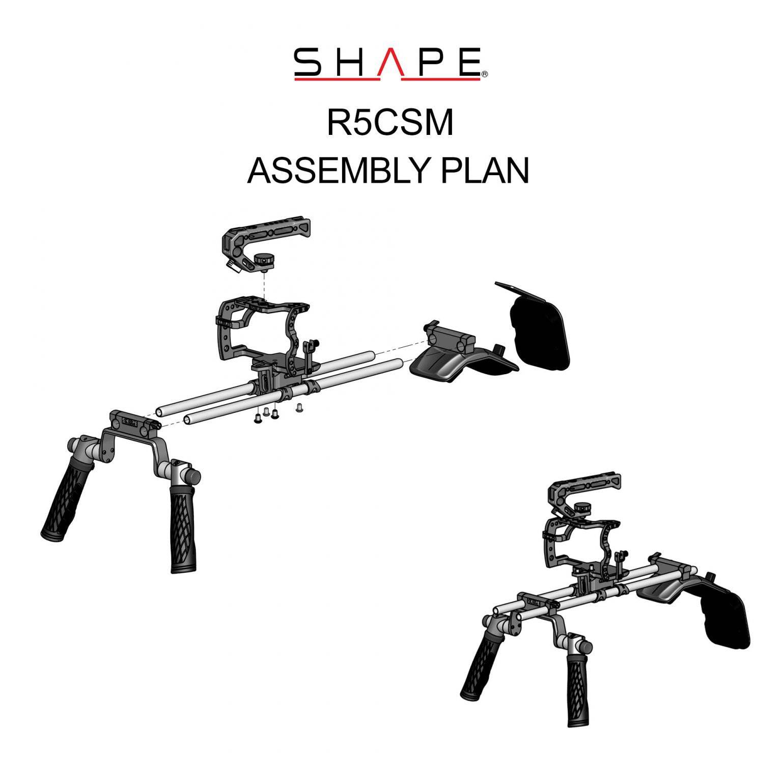 Canon EOS R5C, R5, R6 Shoulder Mount 11_SHAPE_Canon_R5C_R5_R6_Shoulder_Mount
