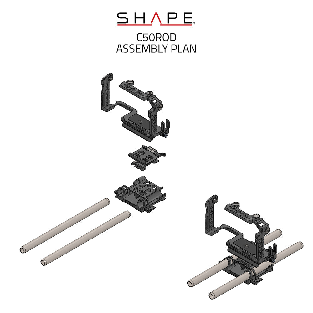 Full Creator Kit 15mm LWS Base for Canon C50 11_SHAPE_Full_Creator_Kit_15mm_LWS_Base_for_Canon_C50