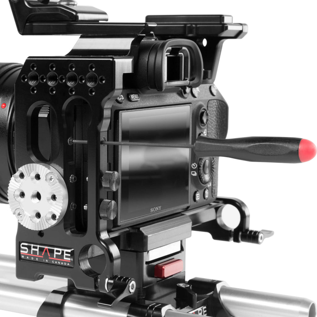 Sony A7R3 shoulder mount matte box follow focus 11_SHAPE_Sony_A7R_III_A7_III_Shoulder_Mount_Kit