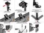 telescopic Push-Button magic arm with mini quick release 11_SHAPE_Telescopic_Push_Button_Magic_Arm_with_Mini_Quick_Release_Plate