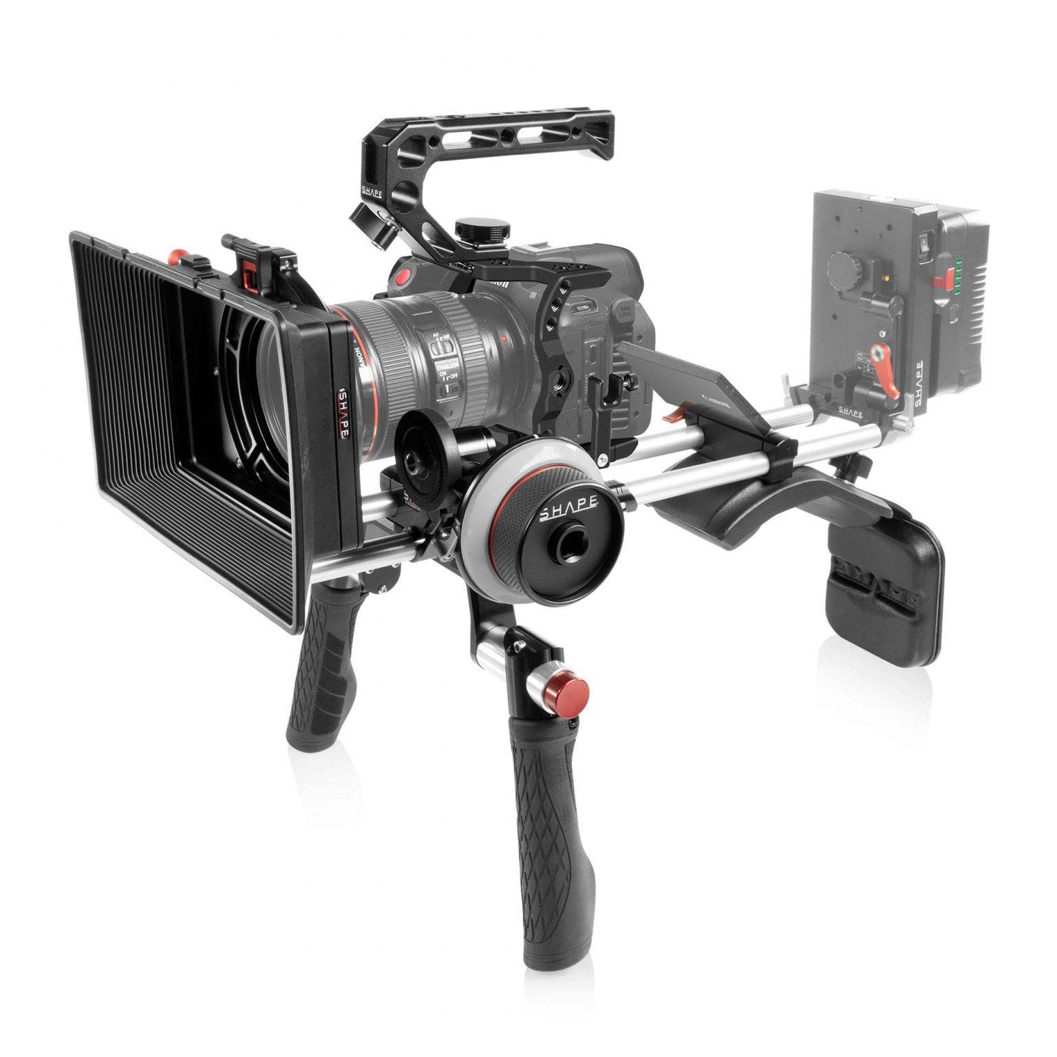 Canon EOS R5C, R5, R6 Shoulder Mount Kit Matte Box Follow Focus 12_SHAPE_Canon_EOS_R5C_R5_R6_Shoulder_Mount_Kit