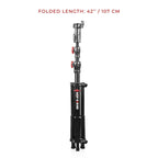 Low Boy Double Riser Stand Black/Chrome 6’9’’ 12_SHAPE_Low_Boy_Double_Riser_Stand_6_9_