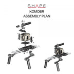 RED KOMODO™& KOMODO™ 6K Production pack camera cage, shoulder baseplate with handles 13_SHAPE_RED__KOMODO____KOMODO__6K_Production_Pack_Camera_Bundle_Rig