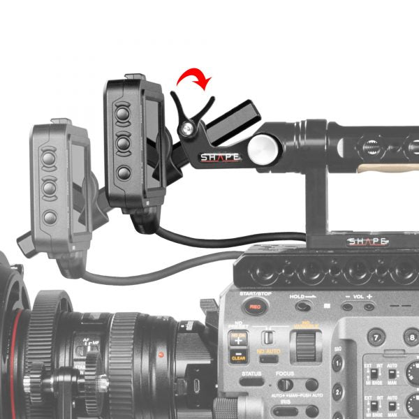 Sony FX9 baseplate, cage, top handle, long VF, 4x5.6 matte box, follow focus pro 13_SHAPE_Sony_FX9_Camera_Bundle_Rig_Kit