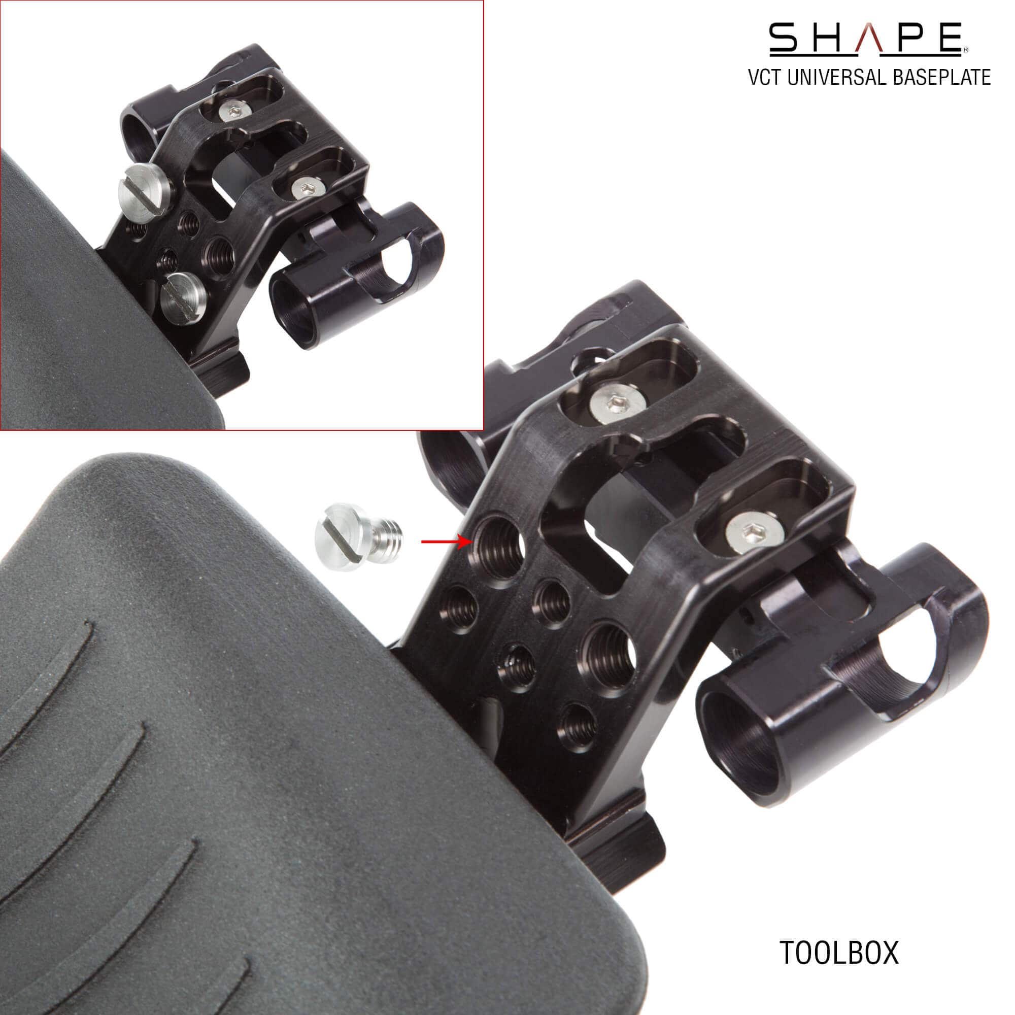 Universal VCT baseplate (BP10) with follow focus and matte box pro kit 13_SHAPE_VCT_Universal_Baseplate_Pro_Kit