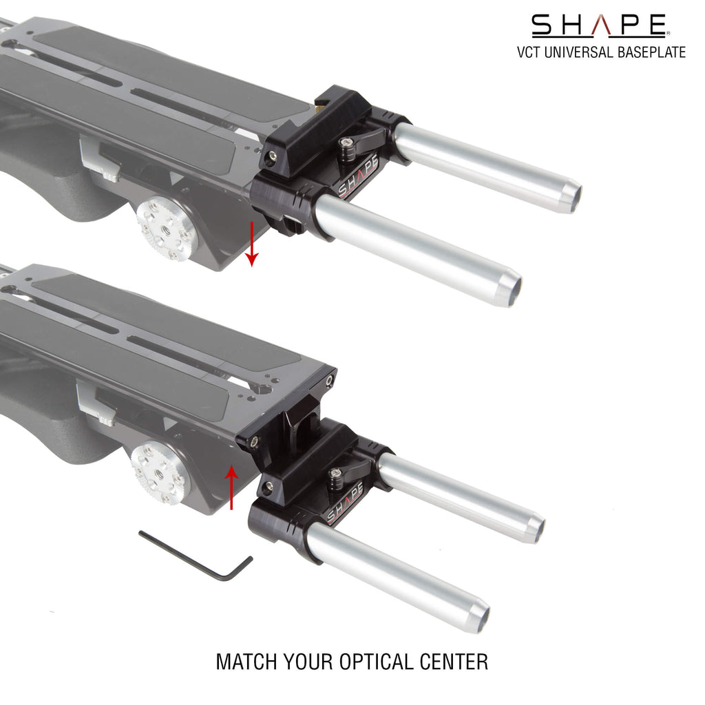 Universal VCT baseplate (BP10) with follow focus and matte box pro kit 14_SHAPE_VCT_Universal_Baseplate_Pro_Kit