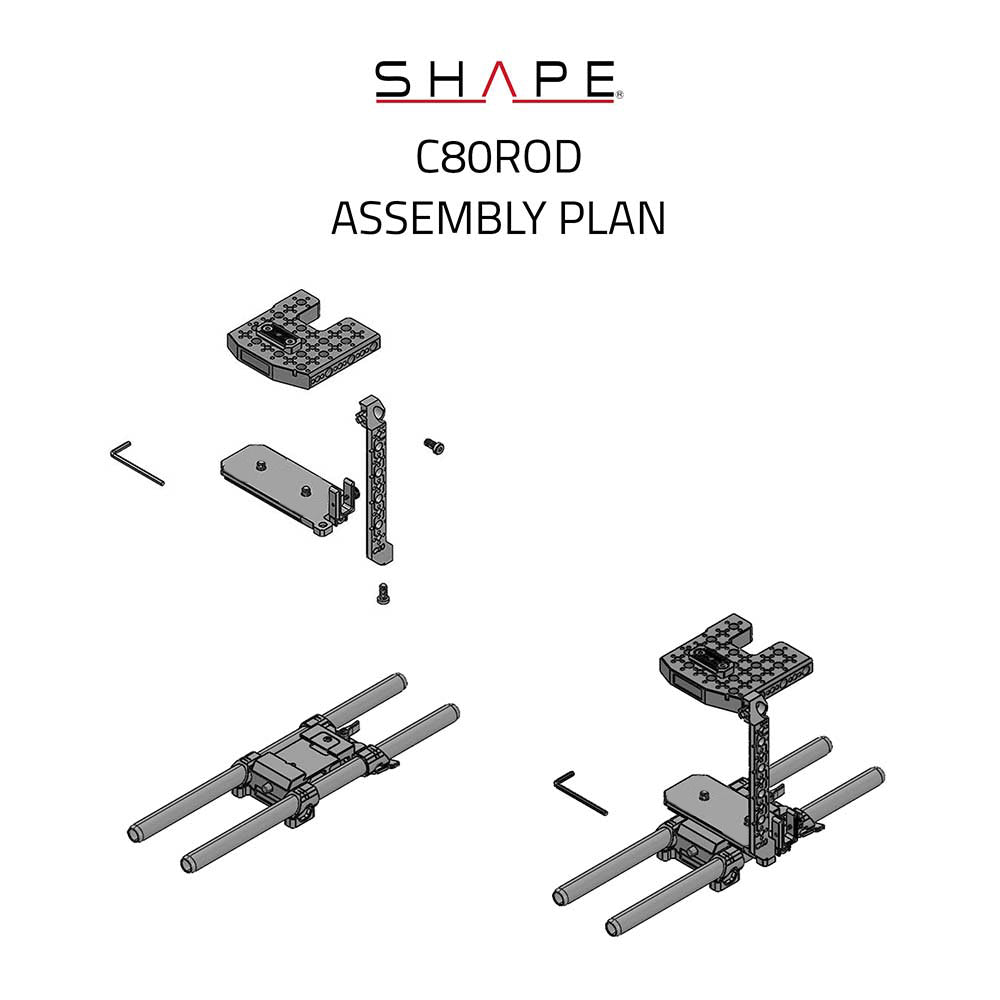 Canon EOS C80 Cage with 15mm LWS Base 15_SHAPE_Canon_EOS_C80_Cage_with_15mm_LWS_Base