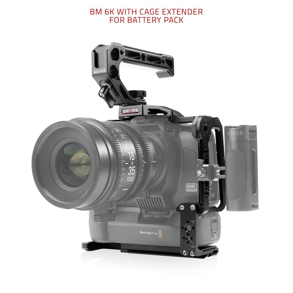 Blackmagic Cinema Camera 6K/6K Pro/6K G2 Cage with Top handle & 15mm LWS Rod System. 17_SHAPE_Blackmagic_Cinema_Camera_6K_6K_PRO_6K_G2_Camera_Cage__Top_Handle_and_Rod_Bloc_System