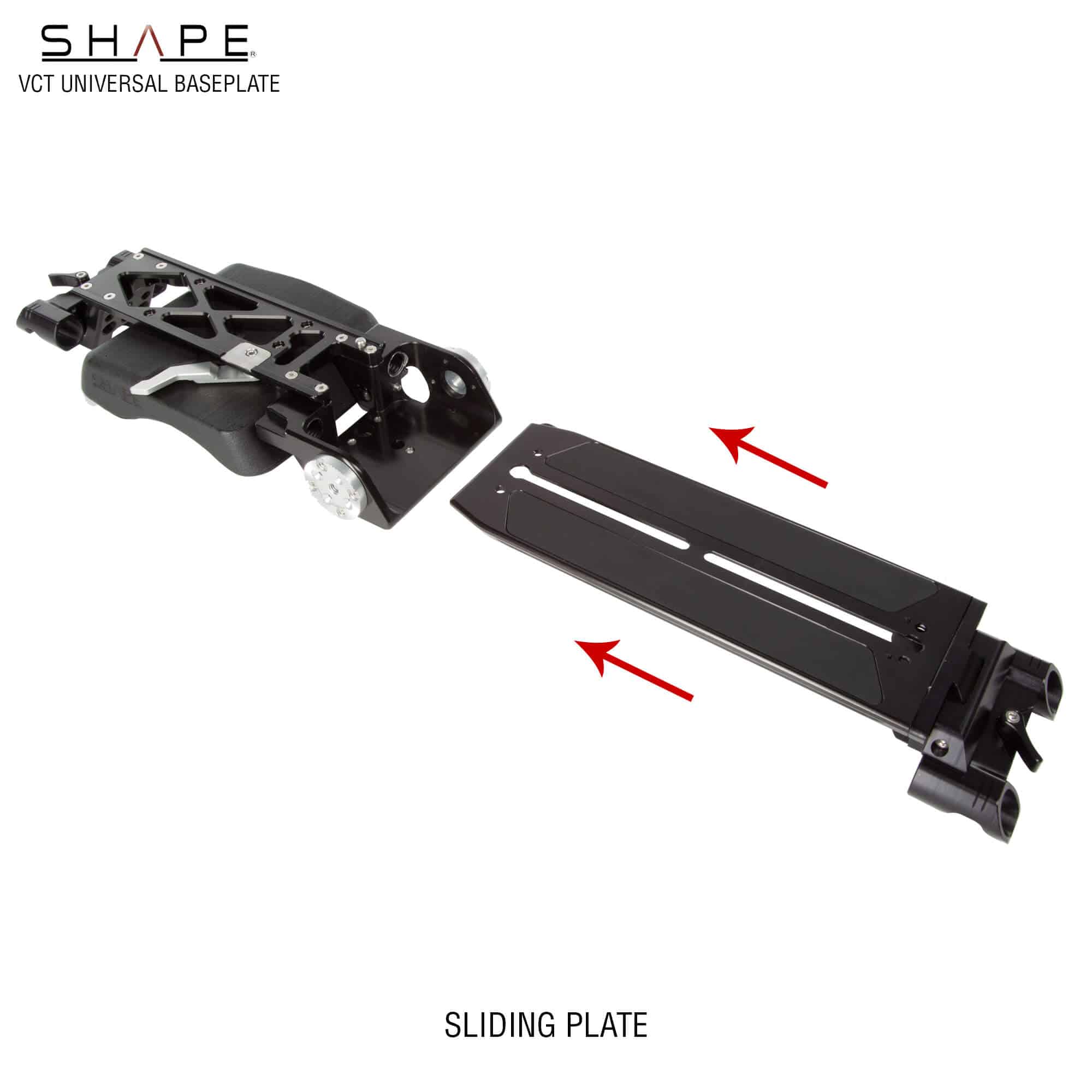 Universal VCT baseplate (BP10) with follow focus and matte box pro kit 17_SHAPE_VCT_Universal_Baseplate_Pro_Kit