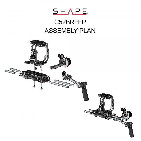 Canon C500 Mark II, C300 Mark III baseplate with handle, cage, follow focus pro 19_SHAPE_Canon_C500_MKII_C300_MKIII_Camera_Bundle_Rig_with_Follow_Focus_Pro