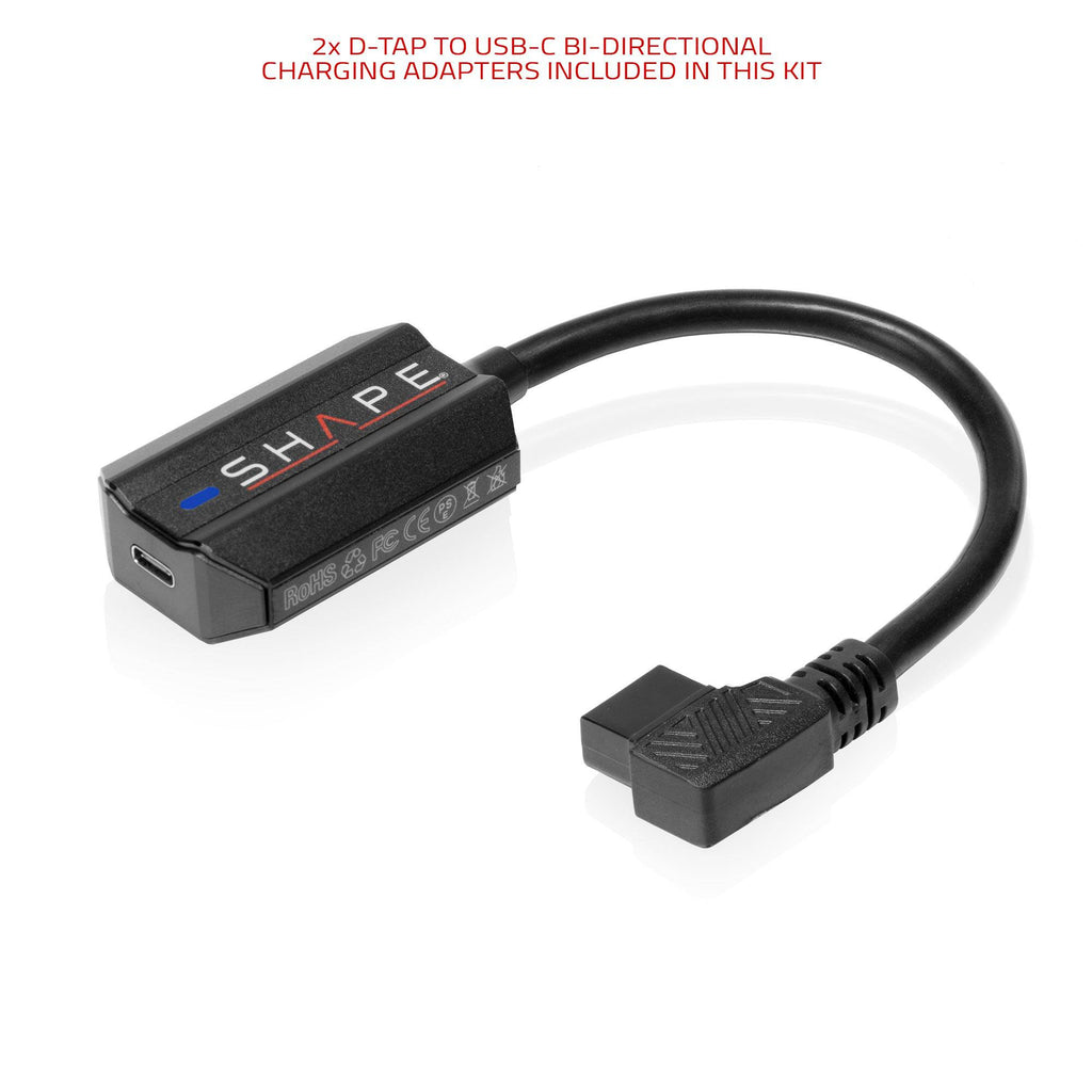 Fast Charger Kit USB-C with 2x Mini V-Mount 99Wh Batteries 19_SHAPE_Fast_Charger_Kit_USB-C_with_2x_Mini_V-Mount_99Wh_Batteries