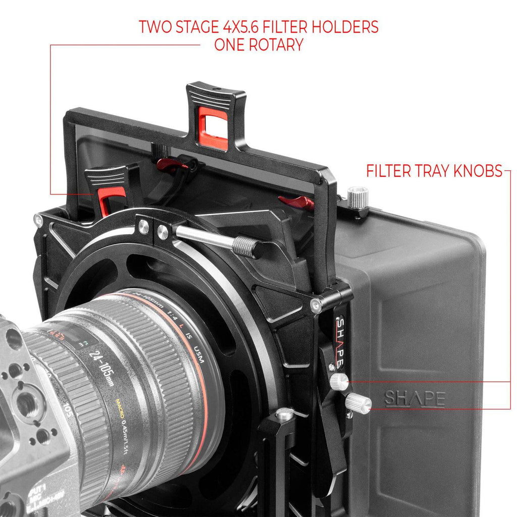 Universal VCT baseplate (BP10) with follow focus and matte box pro kit 21_SHAPE_VCT_Universal_Baseplate_Pro_Kit