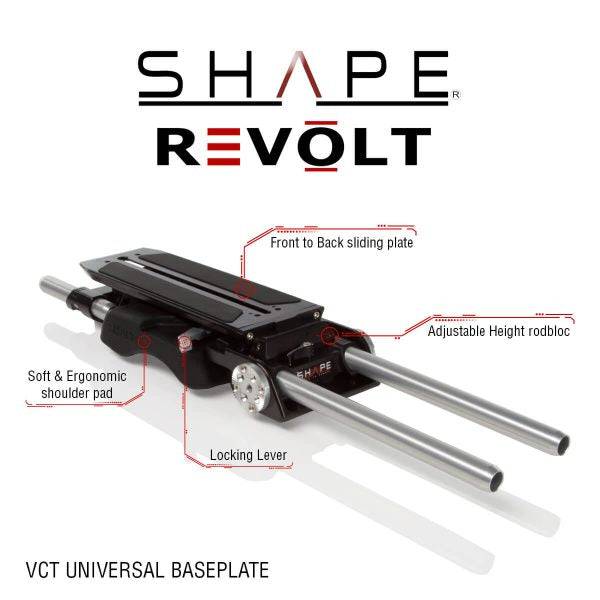 Sony FX6 baseplate, top plate, controller top handle, Quick handle, VF. mount, matte box, follow focus pro 22_SHAPE_Sony_FX6_Camera_Bundle_Rig_Kit
