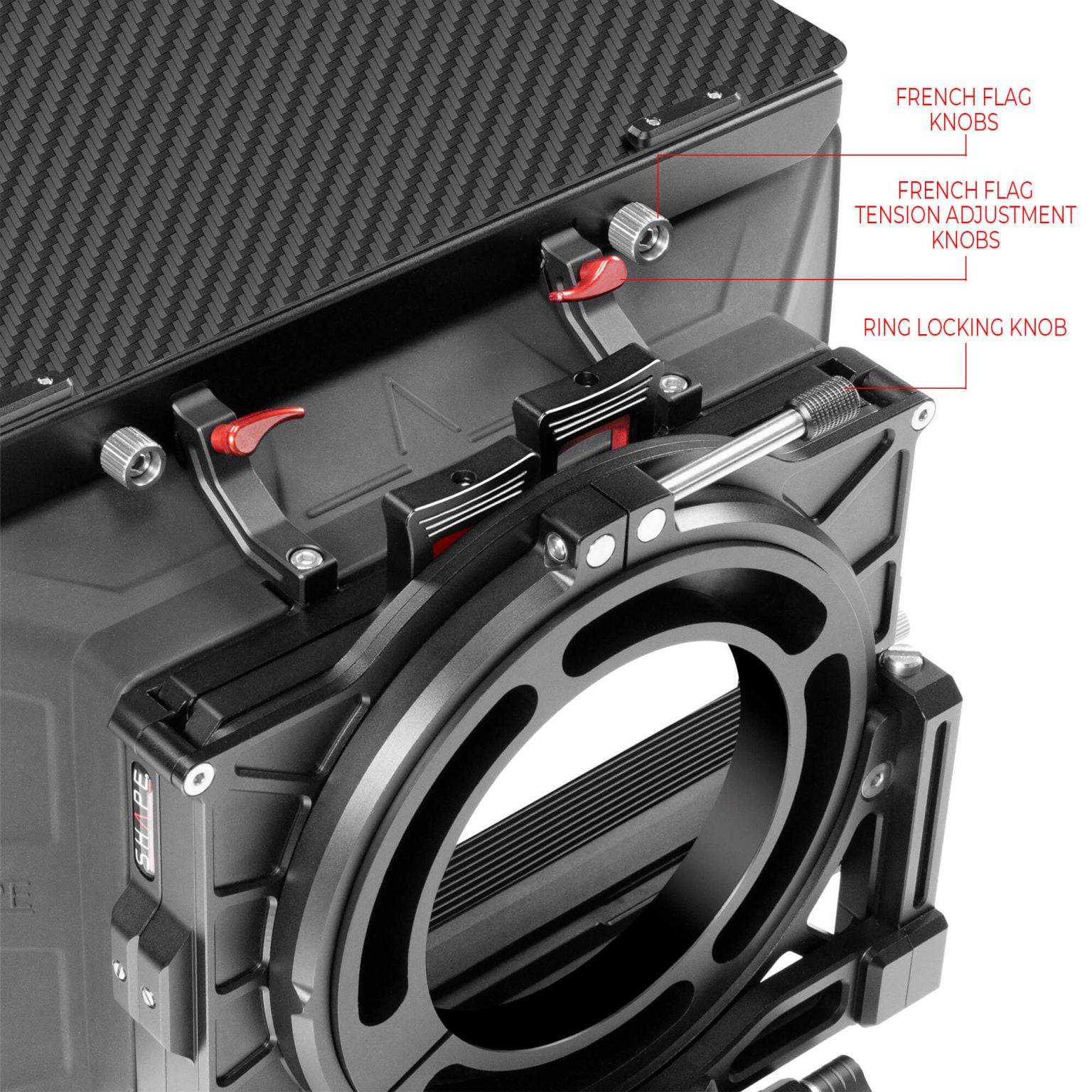 Universal VCT baseplate (BP10) with follow focus and matte box pro kit 22_SHAPE_VCT_Universal_Baseplate_Pro_Kit