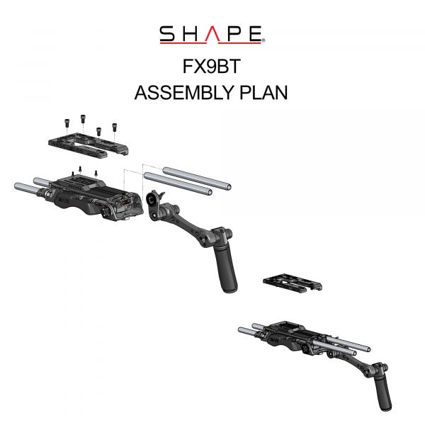 Sony FX9 baseplate and top plate 25_SHAPE_Sony_FX9_15_mm_Baseplate_with_Top_Plate