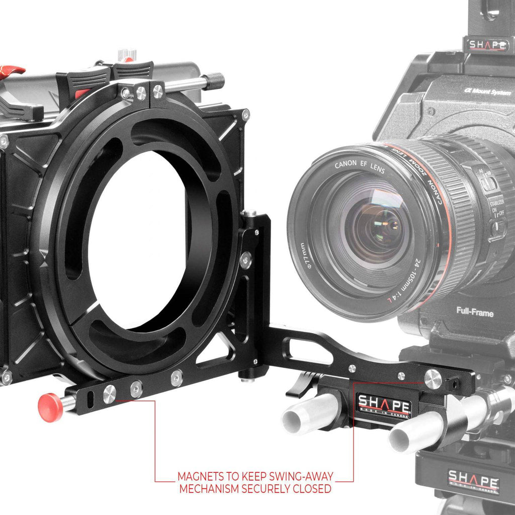 Universal VCT baseplate (BP10) with follow focus and matte box pro kit 25_SHAPE_VCT_Universal_Baseplate_Pro_Kit
