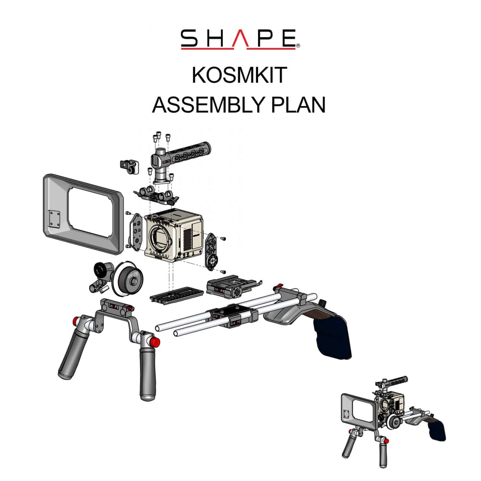 RED® KOMODO™ & KOMODO™ 6K Production pack shoulder mount with Matte box and Follow Focus 27_SHAPE_RED__KOMODO____KOMODO__6K_Production_Pack_Shoulder_Mount_Kit