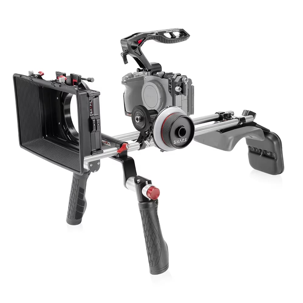 Shoulder Mount Matte Box Follow Focus For Sony FX5