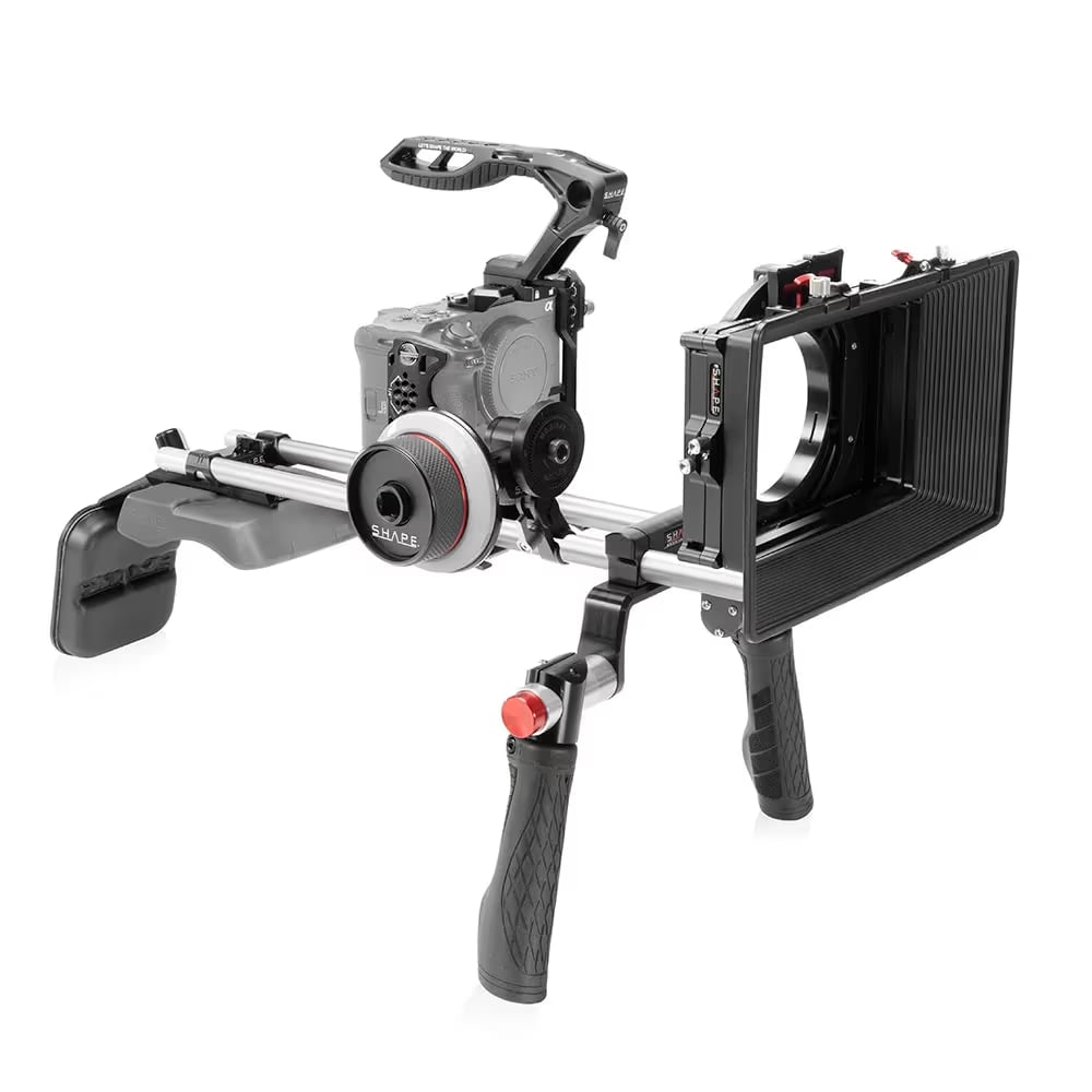 Shoulder Mount Matte Box Follow Focus For Sony FX5