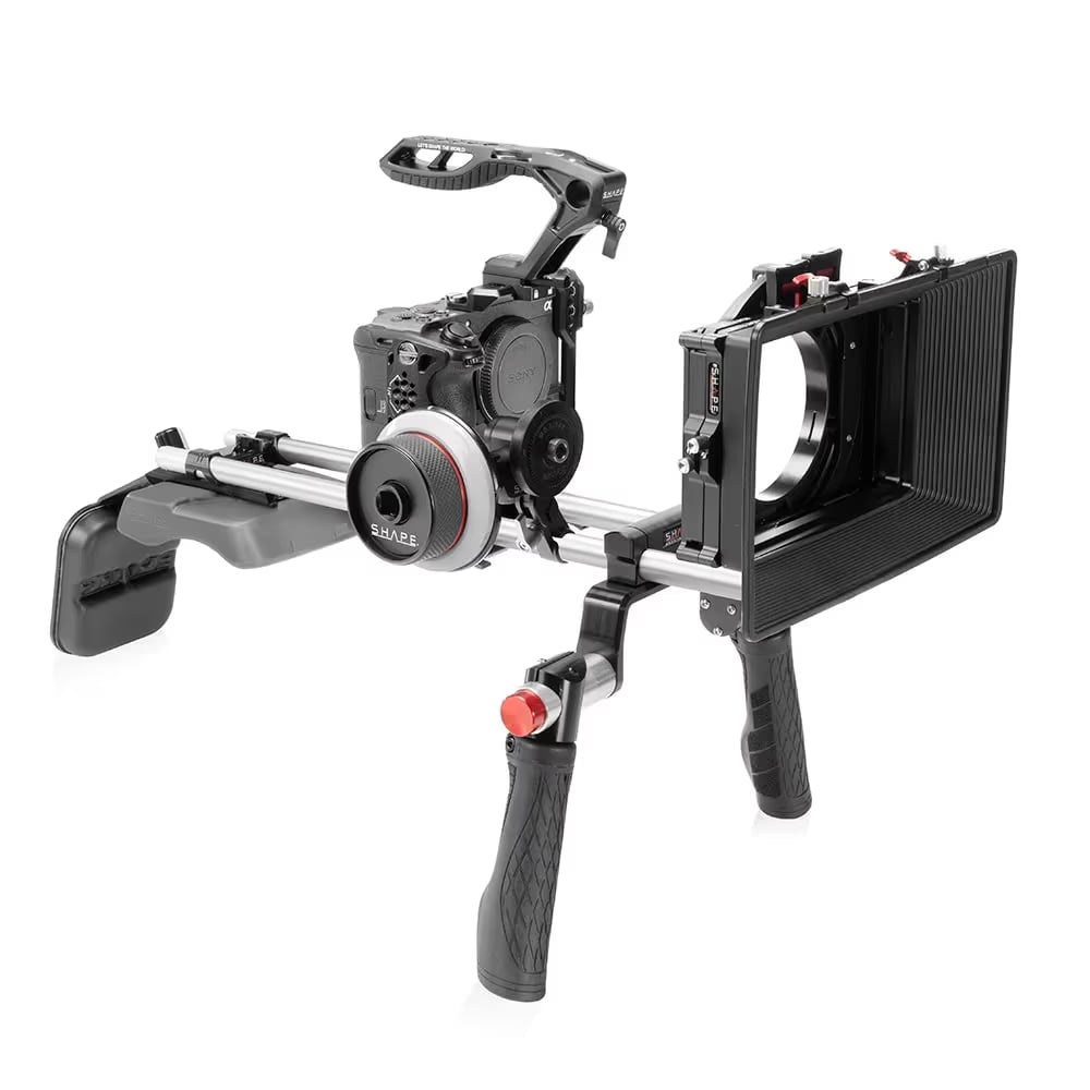 Shoulder Mount Matte Box Follow Focus For Sony FX5