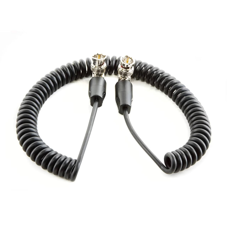 10 inches coil SDI cable BNC 90-degree connectors